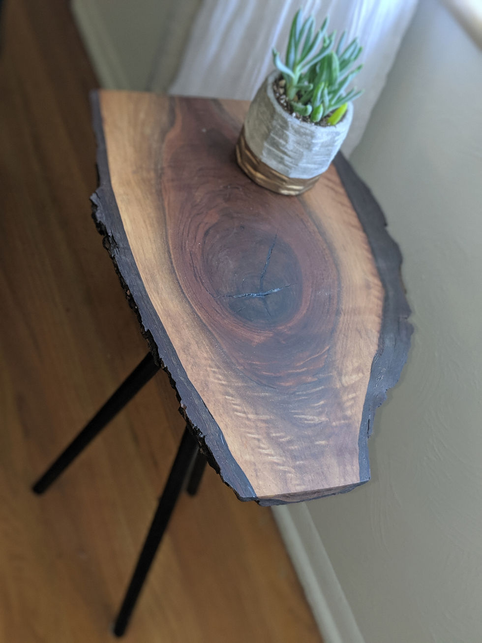 Thumbnail: Live Edge Tripod Side Table