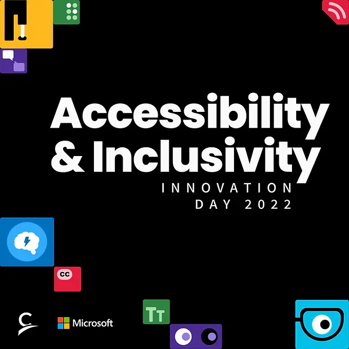 Microsoft Accessibility & Inclusivity Innovation Day hackathon brand - as designed by Thain & Simple