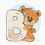 Thumbnail: Letter „B” Cross stitch kit