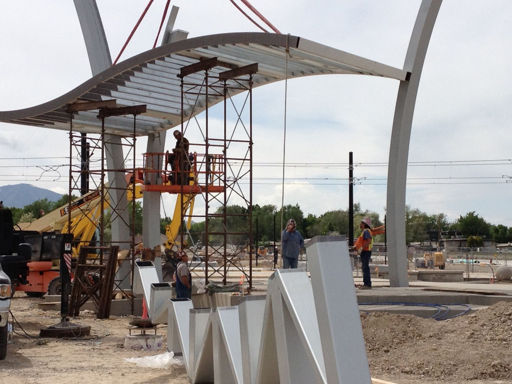 The construction of the Plaza is w