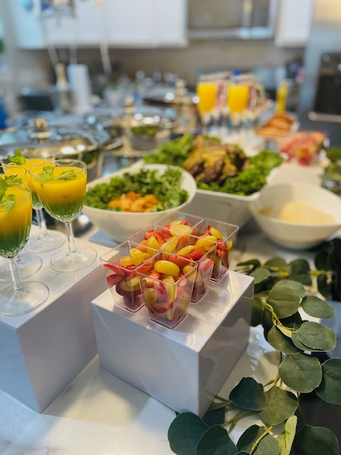 Arranged Food and Objects