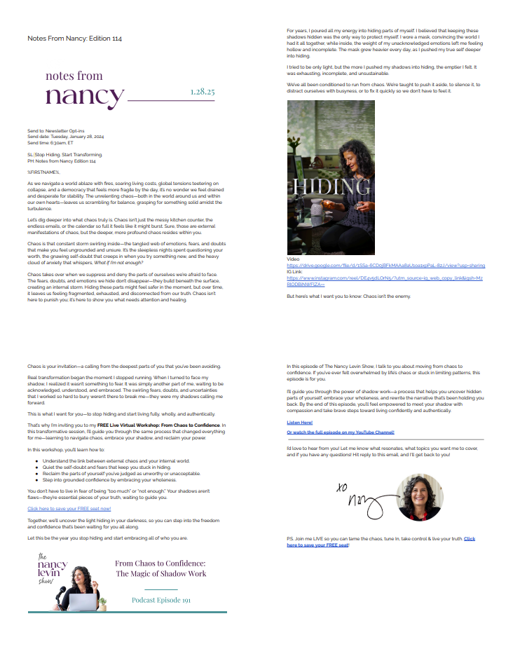 Weekly Newsletters