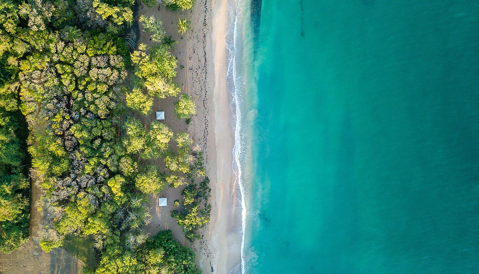 Plage des îles de Guadeloupe