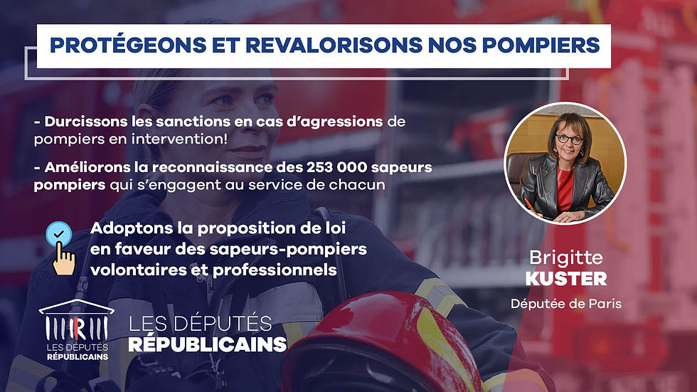 Les pompiers seront mieux reconnus !