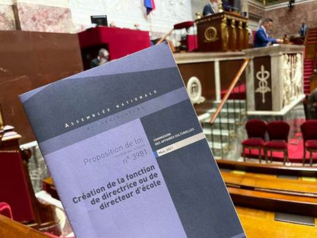 Adoption d’un nouveau statut pour les directeurs d’école 