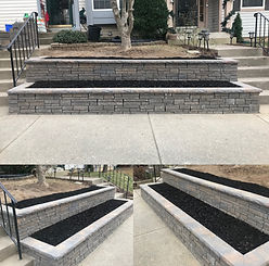 flower bed walls built in montgomery village gaithersburg. 