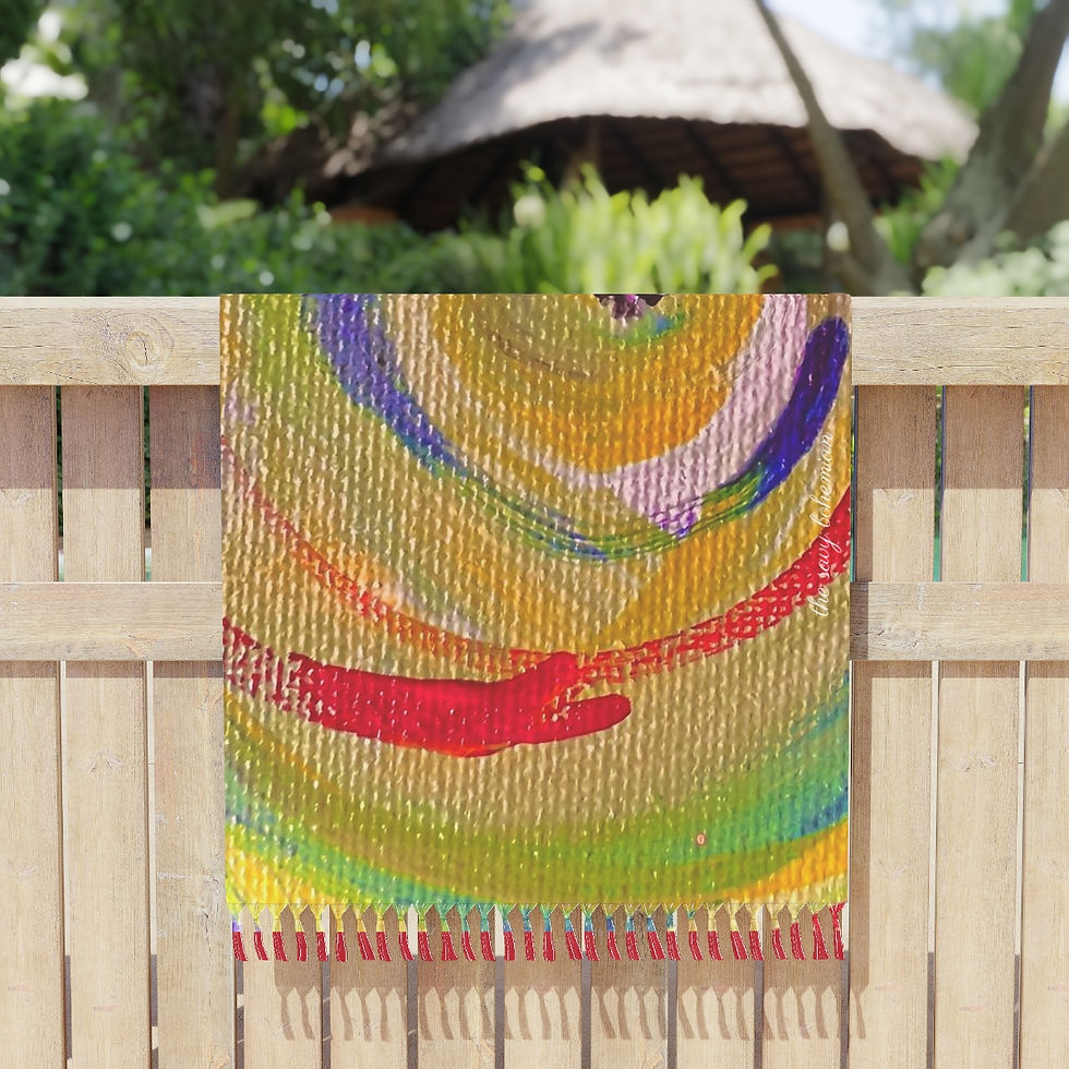 Boho Beach Cloth - Abstract Artisthanging