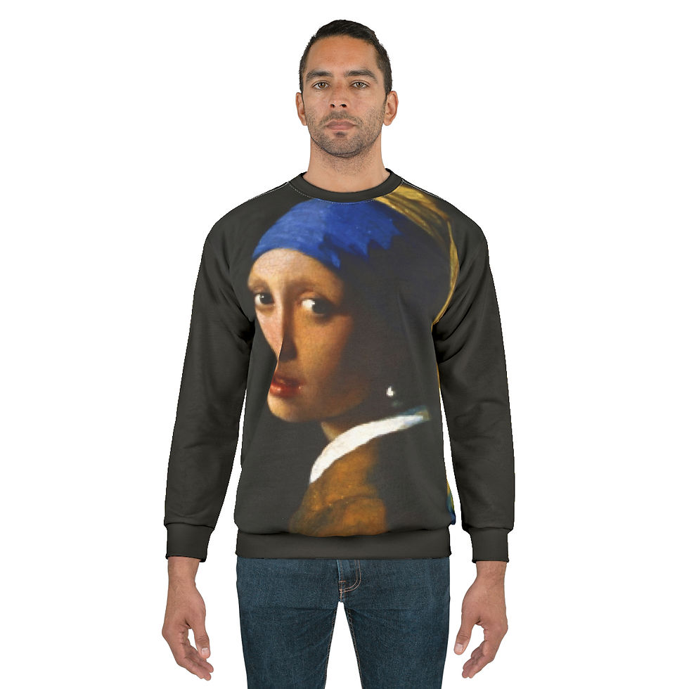Thumbnail: Unisex Sweatshirt - "Girl with the Pearl Earring"