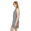 Thumbnail:  A-line Sleeveless Dress --Black and Silver Grey-The Savy Bohemian