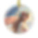 Beautiful Golden Age Woman- Glass Ornaments