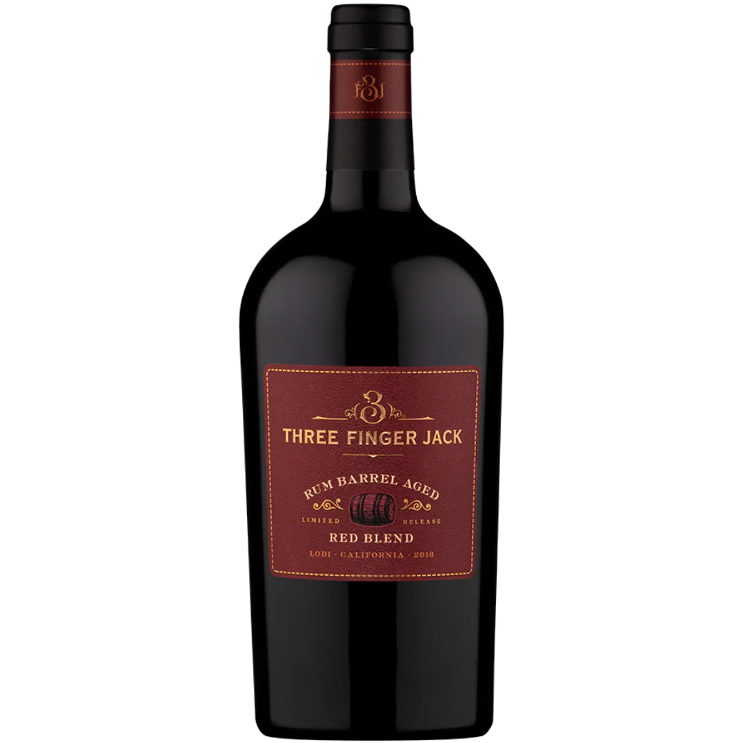 Three Finger Jack Rum Barrel Aged Red Blend 2021三指傑克酒莊 蘭姆酒桶陳混釀紅酒 2021