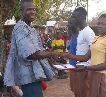 At a Community Sesitization Durbar in Chogsia Community