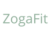 ZogaFit wordmark logo in soft green text on a white background