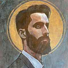 Claude Marquis gay portrait painting by Ottawa multidisciplinary artist Claude Marquis