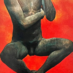 expressive figurative painting by Claude Marquis contemporary Canadian painter
