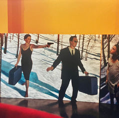 Winter series artwork by Ottawa artist Claude Marquis, Canadian multidisciplinary artist, painter and musician, songwriter of The PepTides and creator of General Malaise.