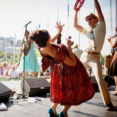 Claude Marquis performing live with The PepTides at Capital Pride in Ottawa, Ontario, August 26, 2012