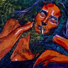Claude Marquis, Canadian painter, portrait of Blanche DuBois, Streetcar Named Desire series, 1995