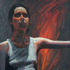 Claude Marquis contemporary art painting expressive figurative style