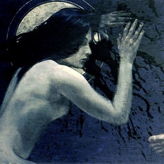Painting of Mary Magdalene Stoned, 36 × 48 in (91.4 × 121.9 cm), Crusades Series, Claude Marquis, 1996