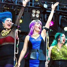 Stage shot of The PepTides performing at Ottawa Bluesfest 2016.