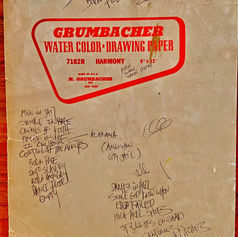 Original handwritten lyric sheet for the song “Born Free” from the album Dangerously Happy by General Malaise, written by Claude Marquis
