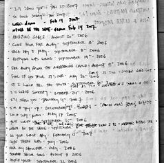 Recording dates for songs on Claude Marquis' album "I'm a Spy."