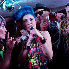The PepTides performing live at Targ, photo by André Gagnon, showing the band on stage in a live concert setting.