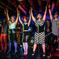 Band shot of The PepTides performing at their EP launch, Live On Elgin, 2016.