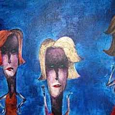 contemporary figurative art painting by Claude Marquis
