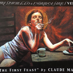 Claude Marquis art exhibition invitation, South Beach Florida show featuring Eve painting by Canadian artist Claude Marquis