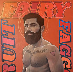 Claude Marquis queer portrait artwork exploring modern LGBTQ identity