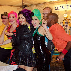 Backstage photo of The PepTides at Blues. Claude Marquis and band highlighting behind-the-scenes energy.