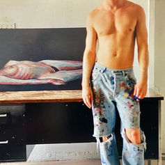 Claude Marquis Rigor Mortis painting, multidisciplinary artist, Ottawa painter, General Malaise musician, The PepTides performer, acrylic on canvas