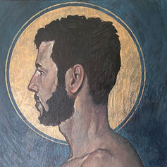 Claude Marquis gay portrait painting from his queer figurative art series