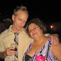 Claude Marquis and Pam Kapoor posing together, highlighting their musical collaboration.