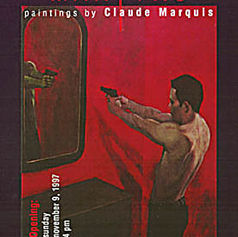 Claude Marquis exhibition at Mercury Lounge, Ottawa, November 1997. Artwork by Claude Marquis.