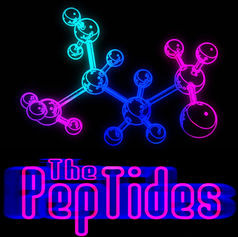 Neon-style logo of The PepTides.