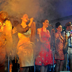 The PepTides performing live at Ottawa Fringe Festival, Arts Court, Ottawa, Ontario, June 19, 2013, with Claude Marquis