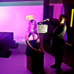 The PepTides on set filming their “Don’t Believe In Love” music video.