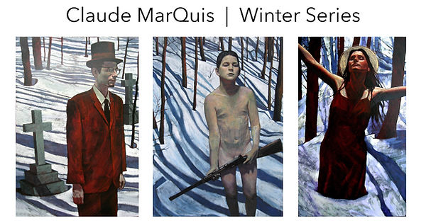 Claude Marquis Winter painting series Ottawa 1999