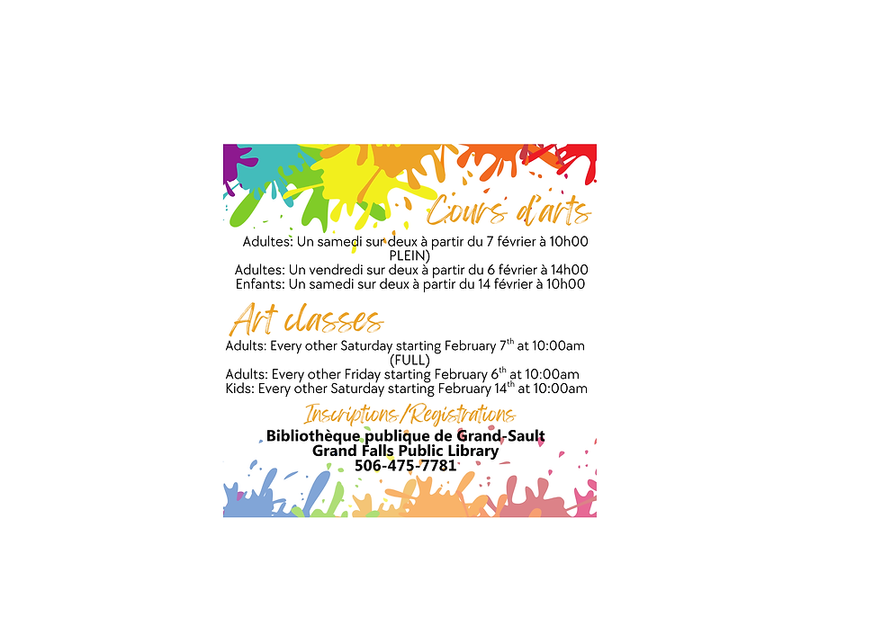 Cours d'Art / Art Classes