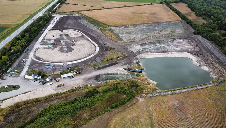 Aerial view of entire facility