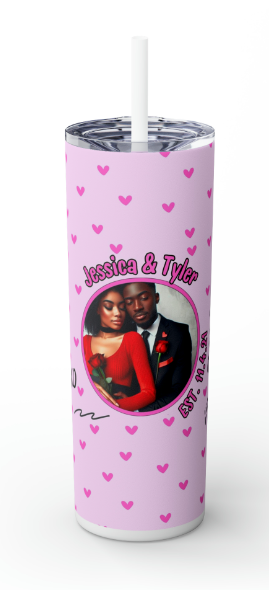 Valentine Photo - Pink Tumbler