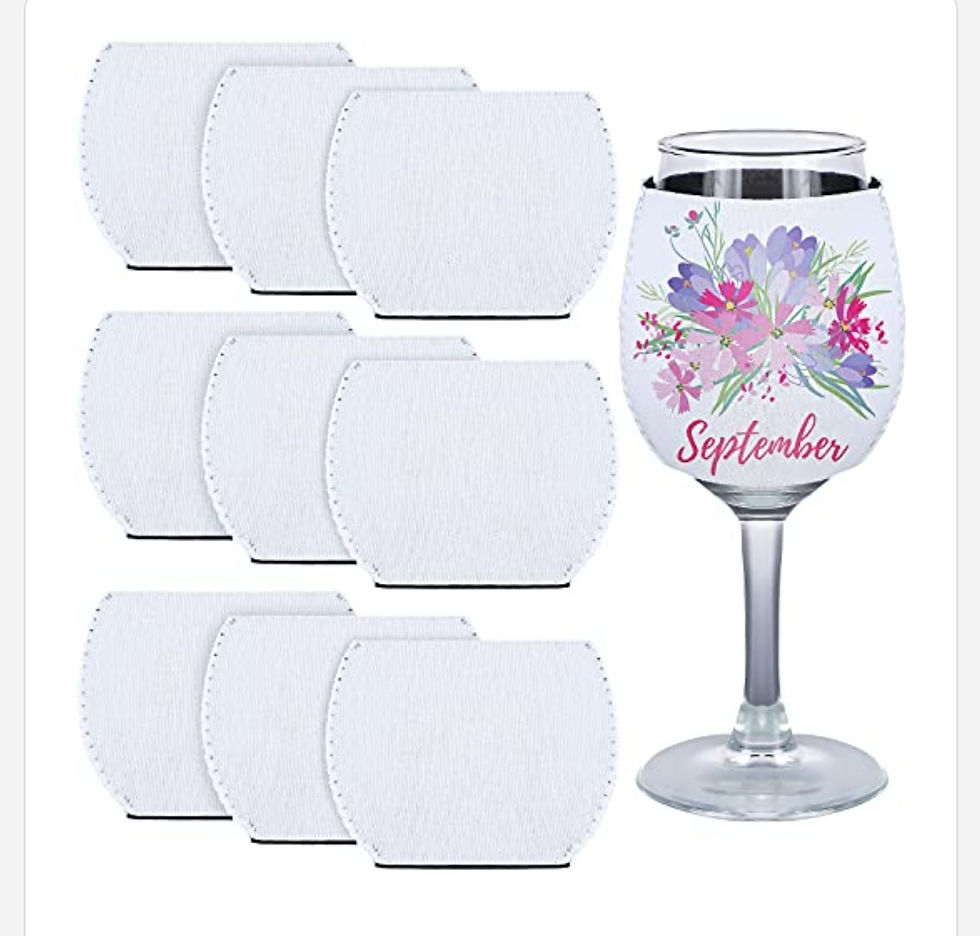 Sublimation Blanks | Sublimation neoprene sleeve | Wine glass sleeve