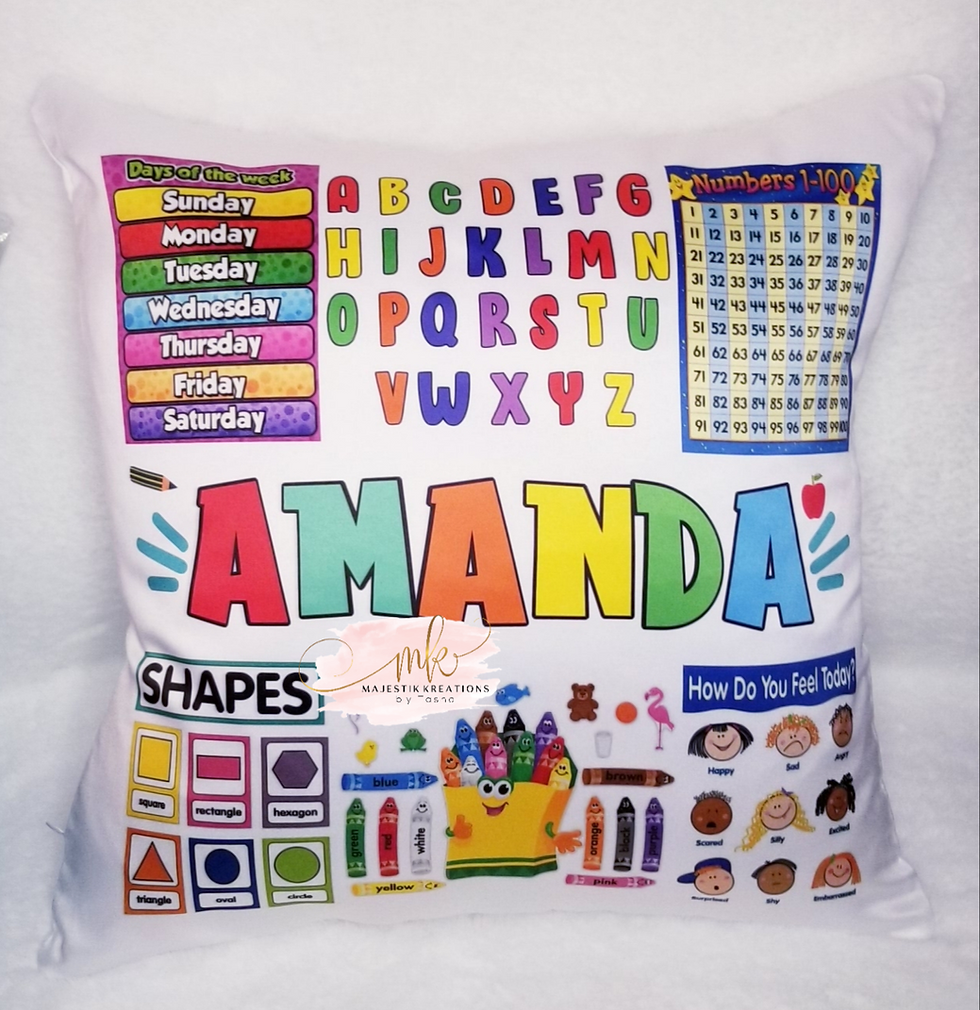 Pillow. Learning Pillow | Educational gift | Pillow cover |