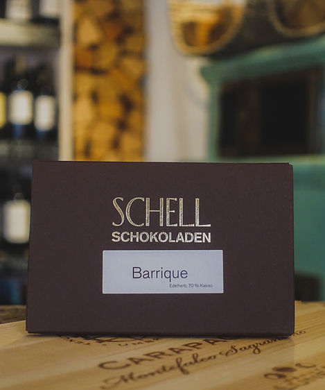 Barrique Edelherb 70% Schokolade, Confiserie Schell
