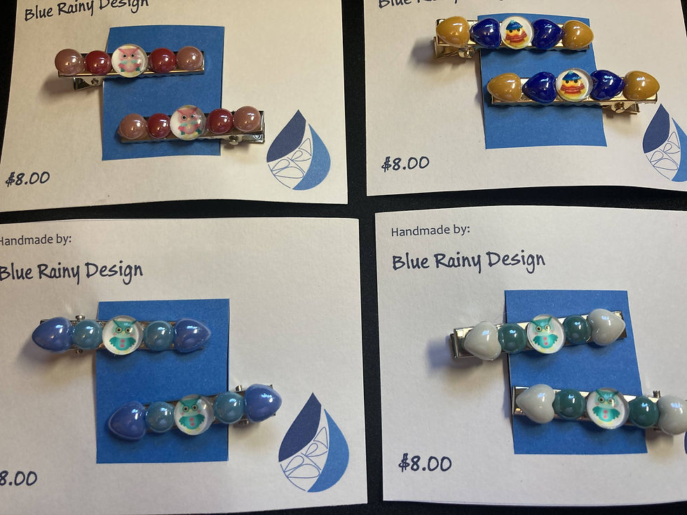 Picture of owl hair clips