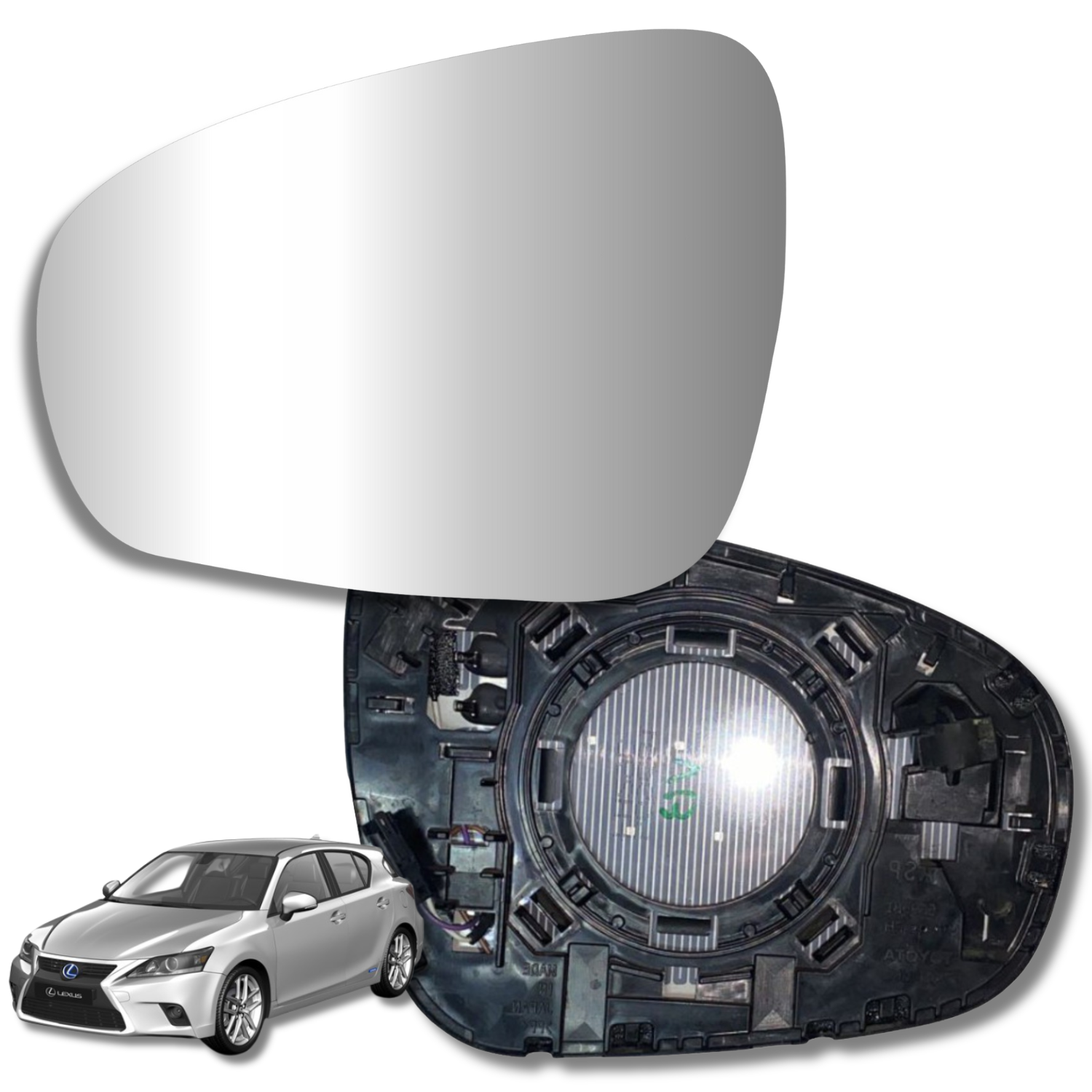 Lexus IS 2013-2023 Luneta espejo retrovisor Alternativo