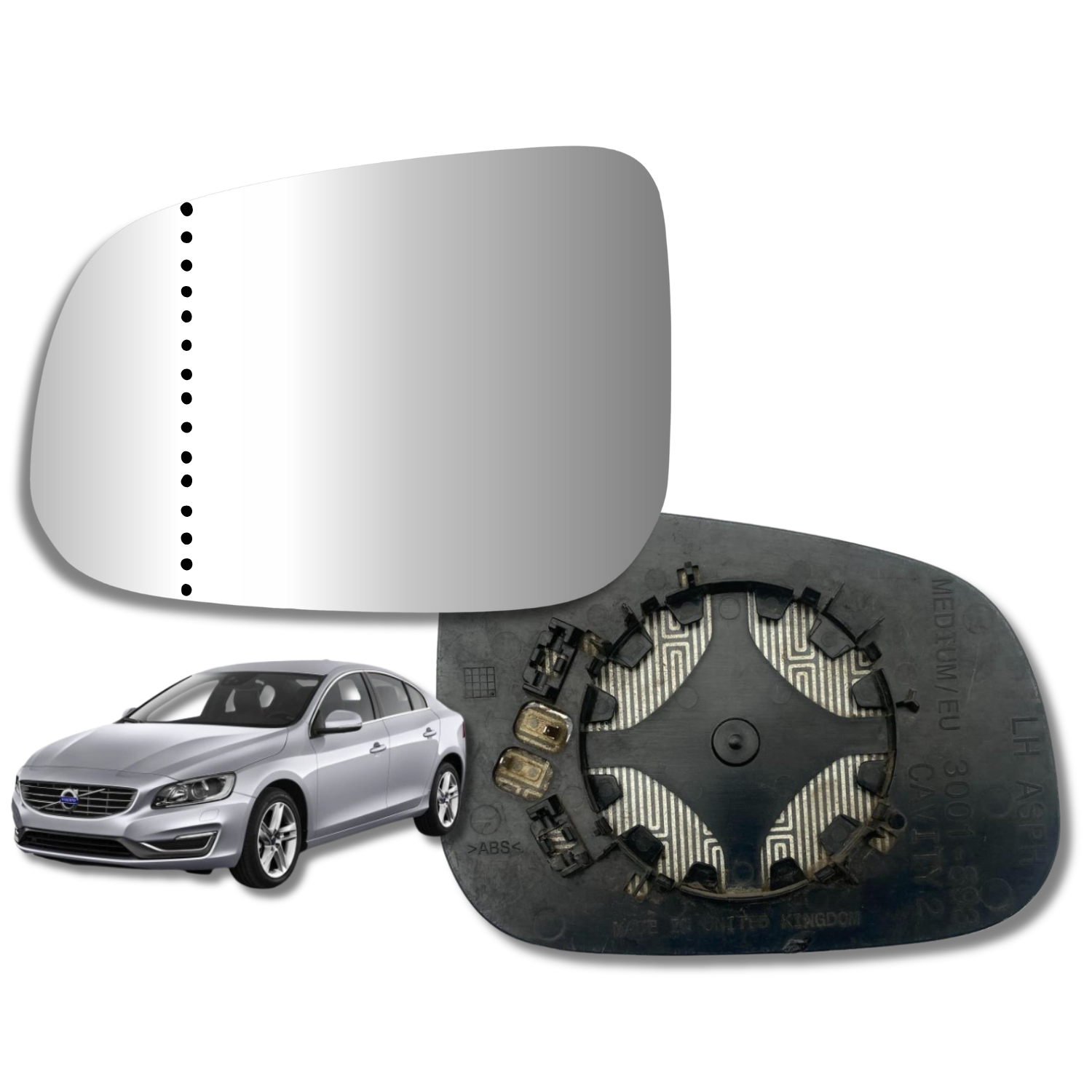 Volvo V40 2012-2022 Luneta espejo retrovisor Original